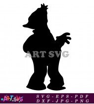 Bart Simpson Silhouette Funny Cartoon Character Art SVG 12