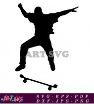 Free Skateboarder Silhouette Images In Vector Format SVG