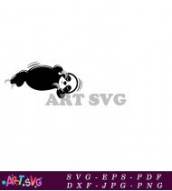 Vector Illustration Of Sloth Sleeping SVG