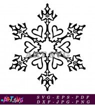 Vector Snow Flake Illustration In Free Design SVG