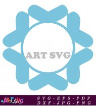 Circle Snowflake Design Svg Cut File Winter SVG