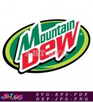 Mountain Dew Logo In Green And Red SVG