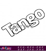 Tango Soft Drink Logo In Black And White SVG