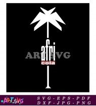 Afri Cola Logo Black and White Palm Tree SVG