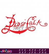 Pepsi Cola Logo Red and White SVG