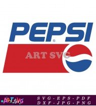 Pepsi Cola Logo Red White and Blue SVG