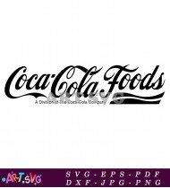 Coca Cola Foods Logo Black and White SVG