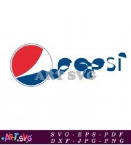 Pepsi Cola Blue Logo Red and Blue SVG