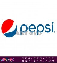 Pepsi Cola Blue Logo White Text SVG 2