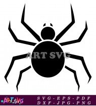 Spider Silhouette Vector Illustration Download SVG