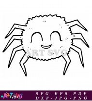 Cute Spider Cartoon Design Illustration SVG