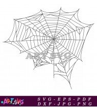 Spider Web Pattern Illustration Design SVG