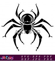 Cartoon Spider With Eight Sharp Legs SVG