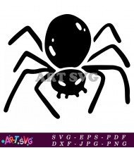 Design Elements Of Black And White Spider SVG