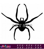 Black And White Spider Silhouettes SVG 1