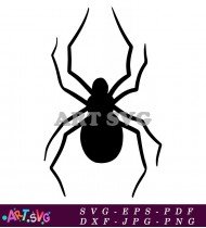 Black And White Spider Silhouettes SVG 2