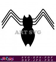 Scary spider clip art for halloween SVG