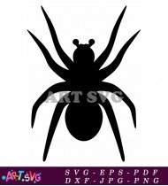 Scary Spider with eight hairy legs SVG