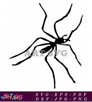 Simple Black Spider Clip Art Vector Image SVG