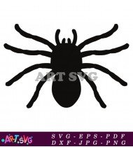 Spider Clipart In Black And White Vector SVG