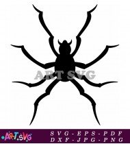 Black Silhouettes Of Spiders Webs On White SVG 5