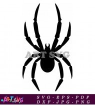 Black Silhouettes Of Spiders Webs On White SVG 9