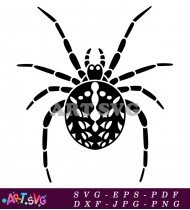 Black Silhouettes Of Spiders Webs On White SVG 20