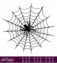 Web Design Element With Spider Illustration SVG