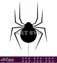 Arachnid Silhouette On White Background SVG