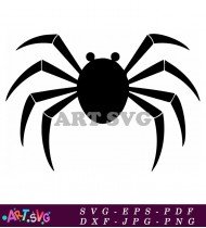 Black Spider Silhouette Vector Illustration Art SVG 2