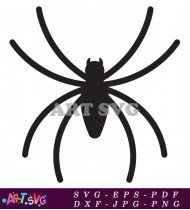 Spider Silhouette Vector Clipart Halloween Design Free SVG 2