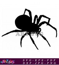 Black Widow Spider Silhouette Cliparts Free Download SVG