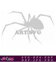 Spider Silhouette On A White Background SVG