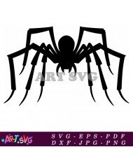 Halloween Clipart Images Black Spider Silhouettes SVG