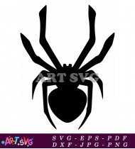 Creepy Halloween Spider Silhouette Clipart SVG