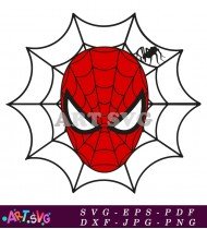 Spider-Man Web Symbol Icon Logo Template Design SVG