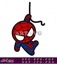 Free Spider-Man Cartoon Vector Character Art SVG