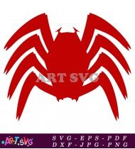 Spider Web Pattern With Red Colors SVG