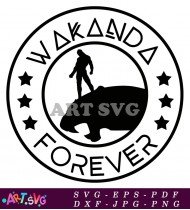 Wakanda Forever Comic Book Silhouette Illustration SVG