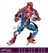 Spider-Man Cartoon Comic Illustration Design SVG 1