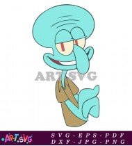 Cartoon Character Blue Skin Clipart Vector SVG 1