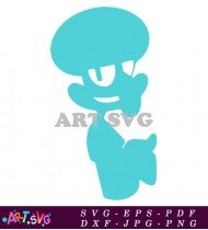 Squidward Tentacles Cartoon Character Illustration Vector Art SVG 11