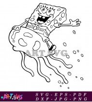 Cartoon Spongebob Character Vector Image Illustration SVG 11