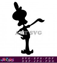 SpongeBob SquarePants Cartoon Character Vector Black White SVG