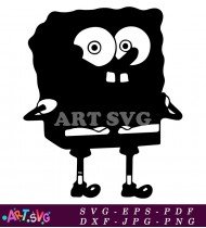 Cartoon Character Illustration Of A Black Character SVG