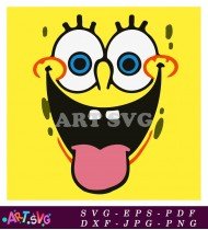 SpongeBob SquarePants Cartoon Character Yellow And Red SVG 2