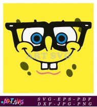 SpongeBob SquarePants Cartoon Character Yellow And Black SVG 2