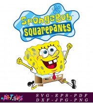 Spongebob Squarepants Cartoon Character Coloring Page SVG 15