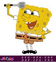 SpongeBob SquarePants Cartoon Character Angry Illustration SVG 1