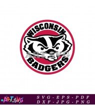 Wisconsin Badgers College Football Logo SVG